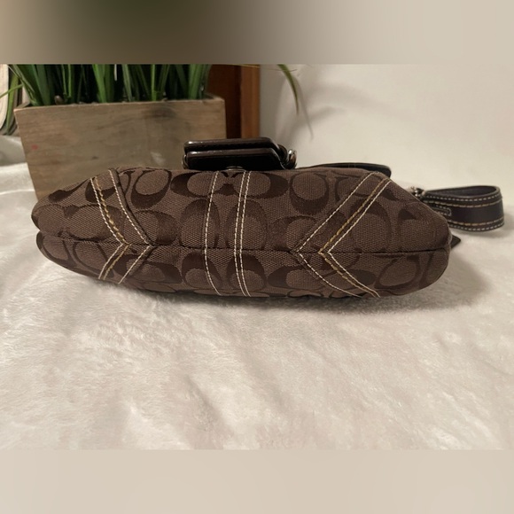 Coach Chocolate brown Signature Shoulder Bag - Picture 7 of 11